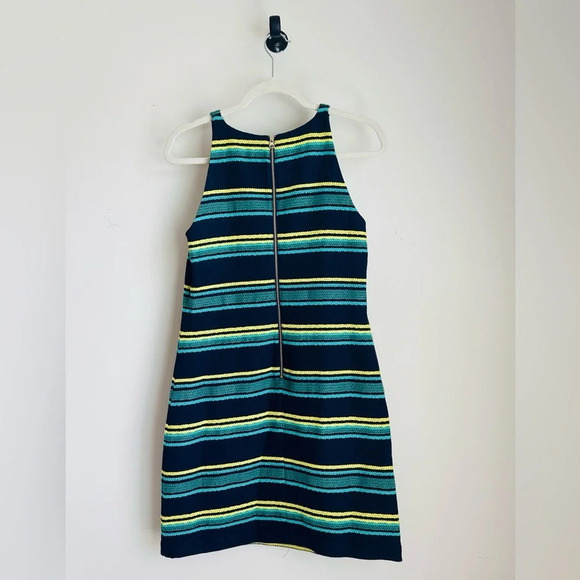 Vineyard Vines Deep Bay Striped Jacquard Shift Dress - Size 4 - Picture 7 of 12